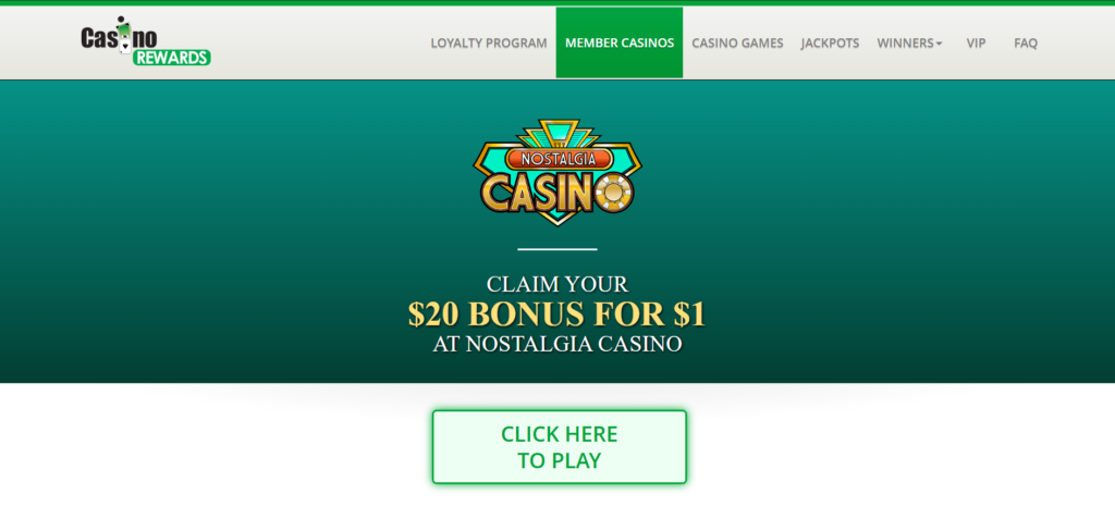 nostalgia casino bonus
