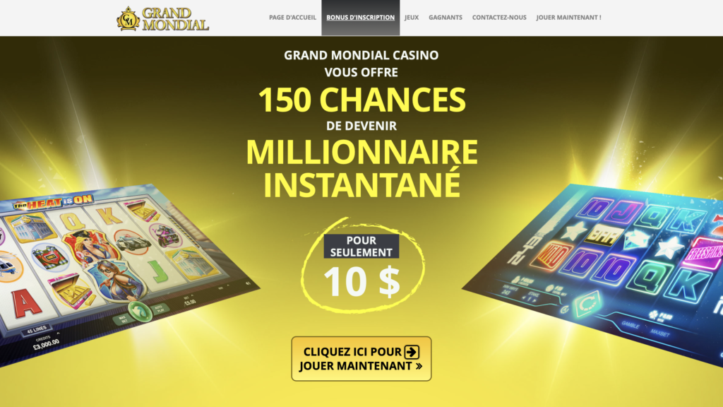 Grand Mondial 150 Free Spins
