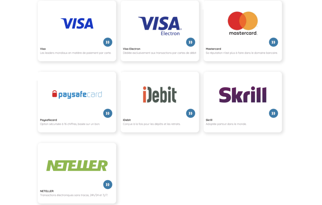 Royal Vegas Casino payment methods