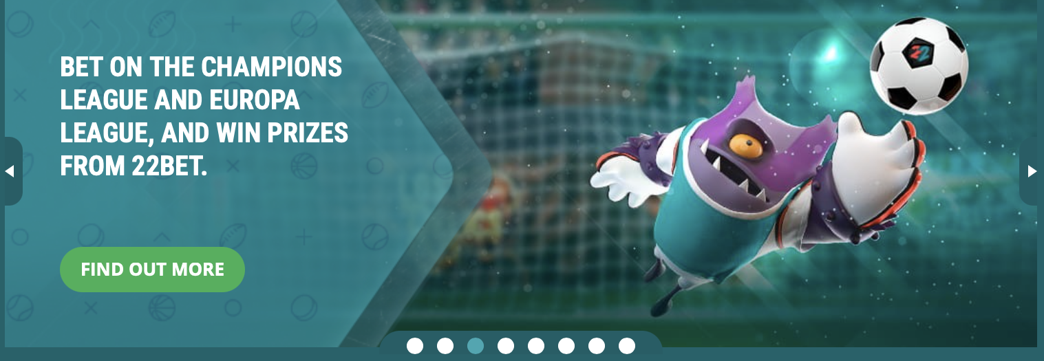 22Bet soccer in canada