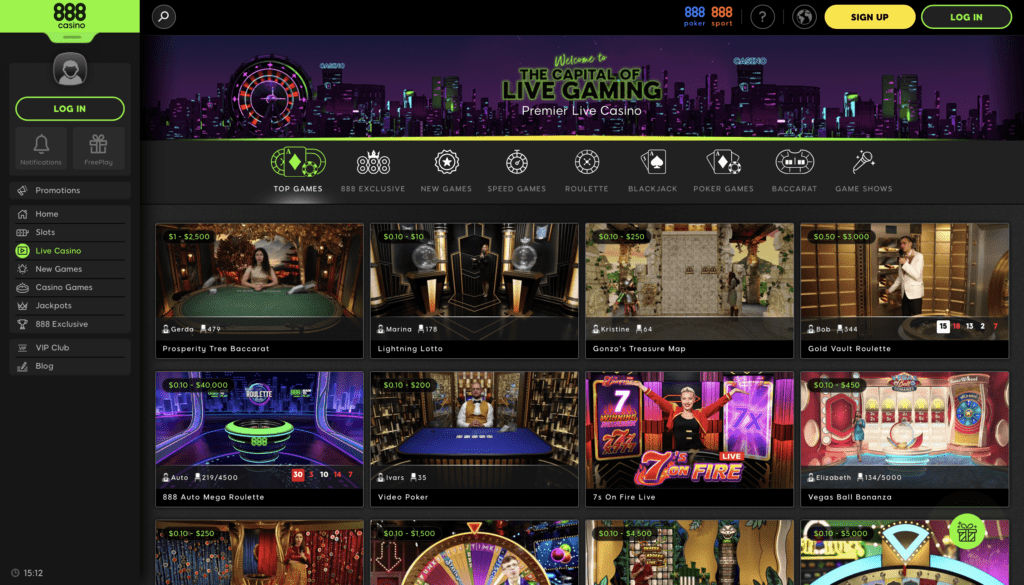 888 casino en direct