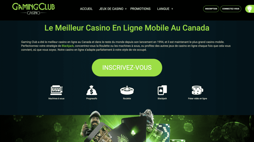 gaming club casino mobile