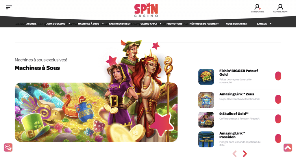 machines a sous spin casino