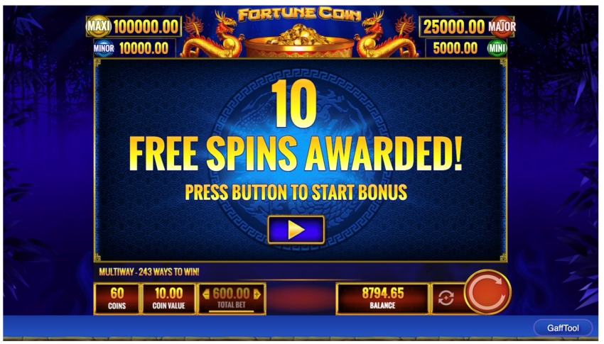 Fortune Coin Free Spins