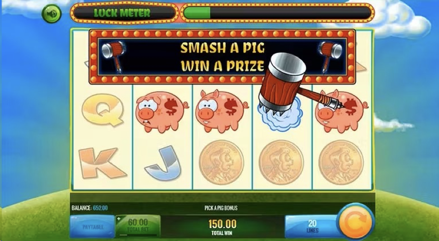Smash a Pig Bonus Game