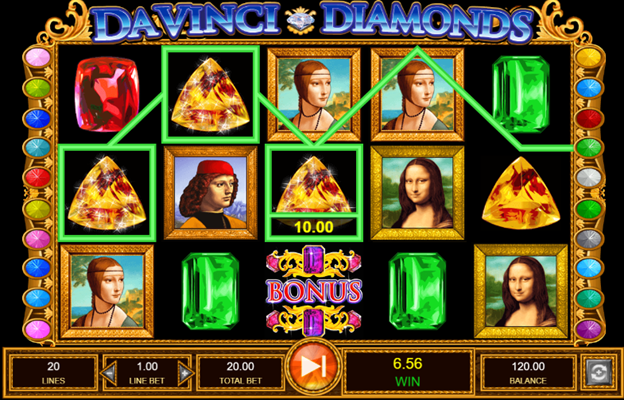 Tumbling Reels Da Vinci Diamonds