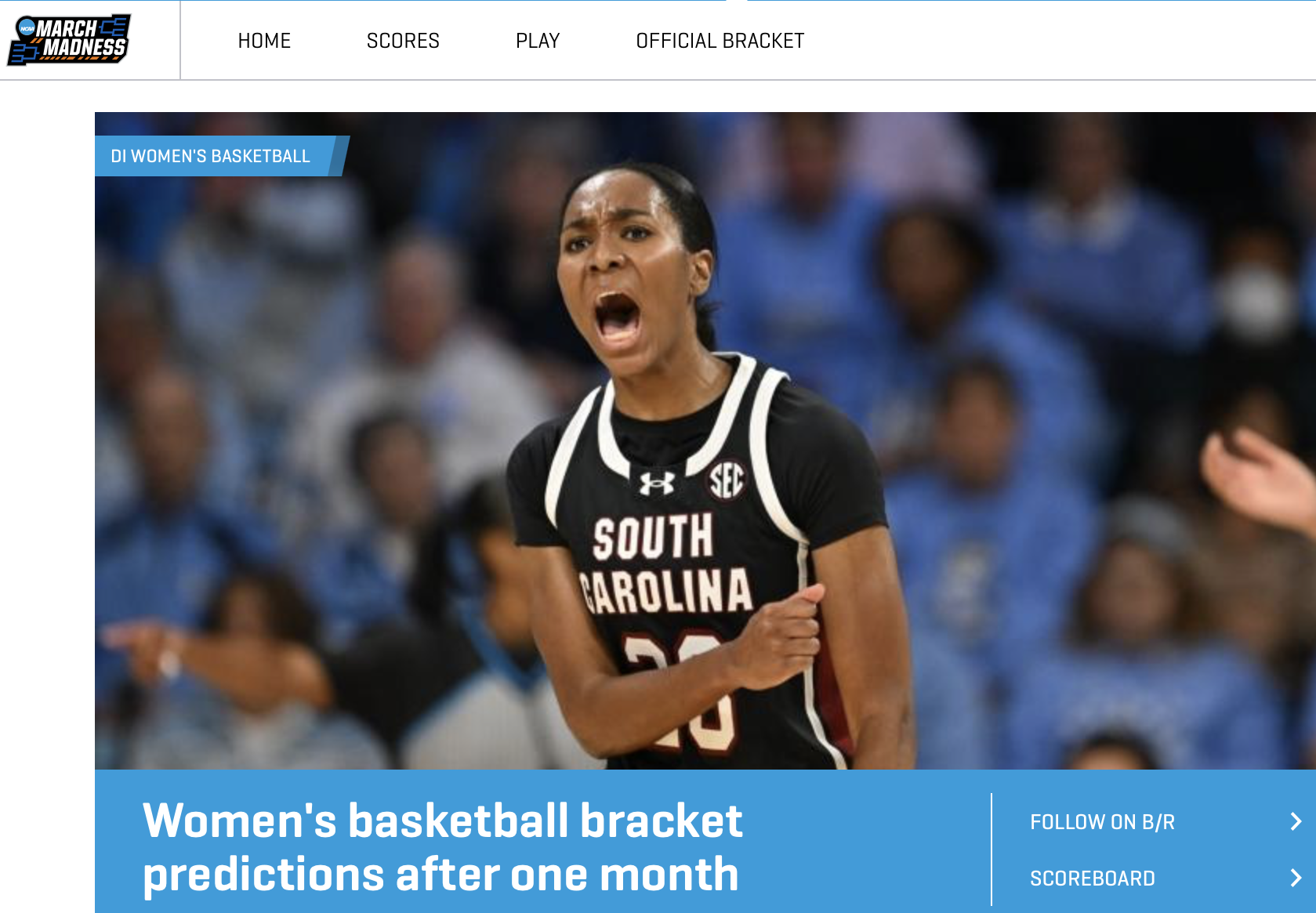 march madness woman's basketball