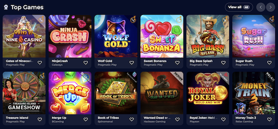 Top Games at Nine Casino in Canada